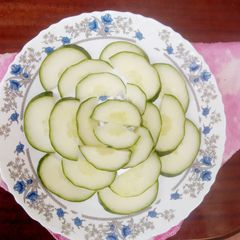 A picture of Cucumber salad #5orlessingredientsrecipecontest.
