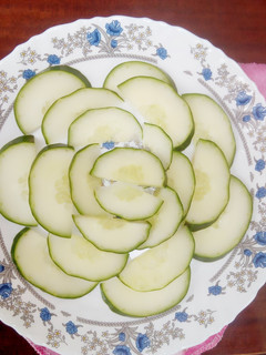 A picture of Cucumber salad #5orlessingredientsrecipecontest.
