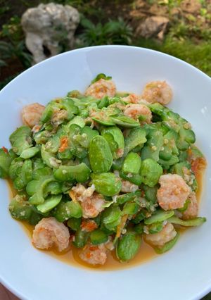 Foto resep Tumis pare udang pete