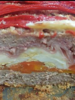 Una foto de Pan de carne relleno