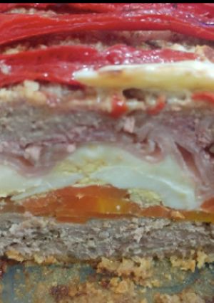 Una foto de Pan de carne relleno