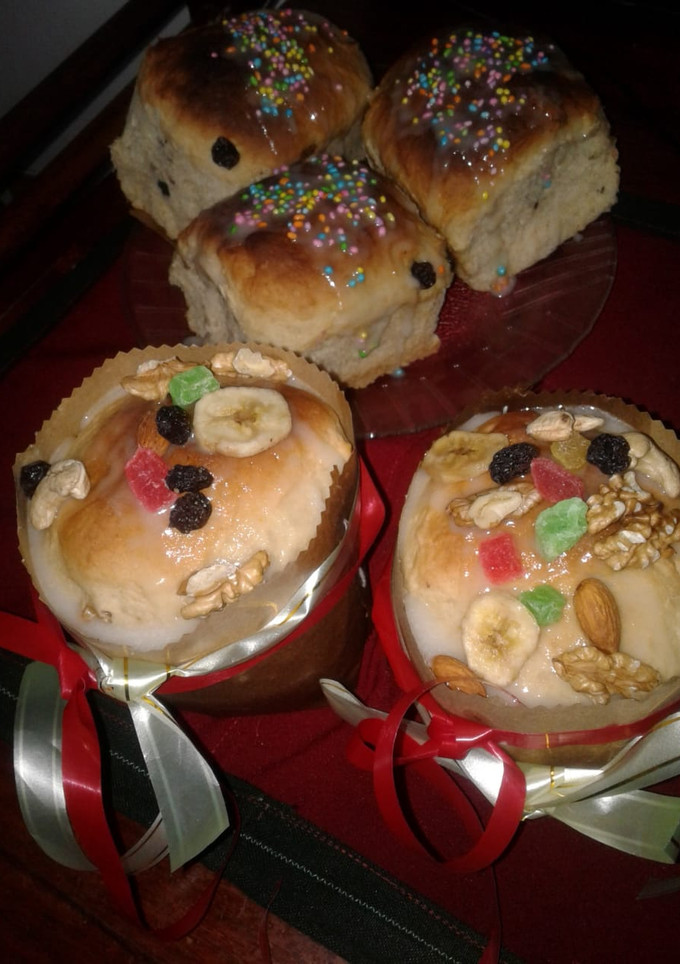 Una foto de Pan dulce rico y esponjoso.😋🎄🌟
