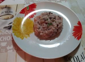 Foto di Risotto al radicchio rosso  e emmental