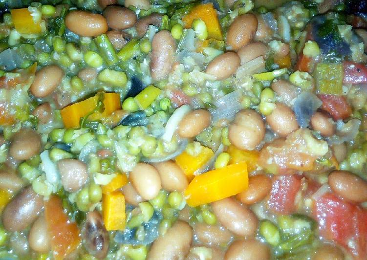 Recipe of Any-night-of-the-week Beans and Green Grams Stew