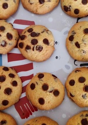 Une photo de Cookies aux pépites de chocolat
