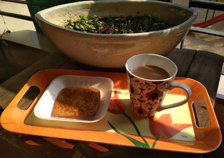 Masala Toast with Tea