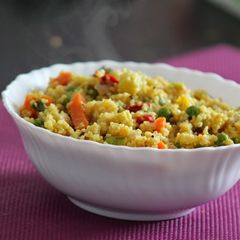 Broken Wheat (Dalia) Upma A picture of Broken Wheat (Dalia) Upma.