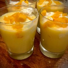 A picture of Banana Mango smoothie.