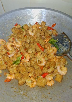 Foto resep Tumis udang tempe