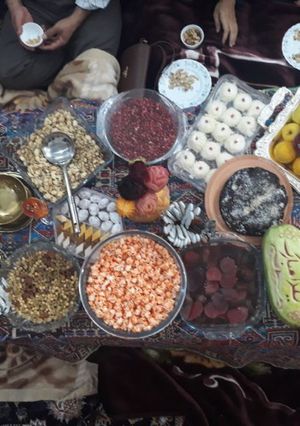 عکسی از دستور میز شب یلدا