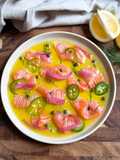 Refreshing Salmon Crudo