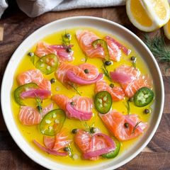 A picture of Refreshing Salmon Crudo.