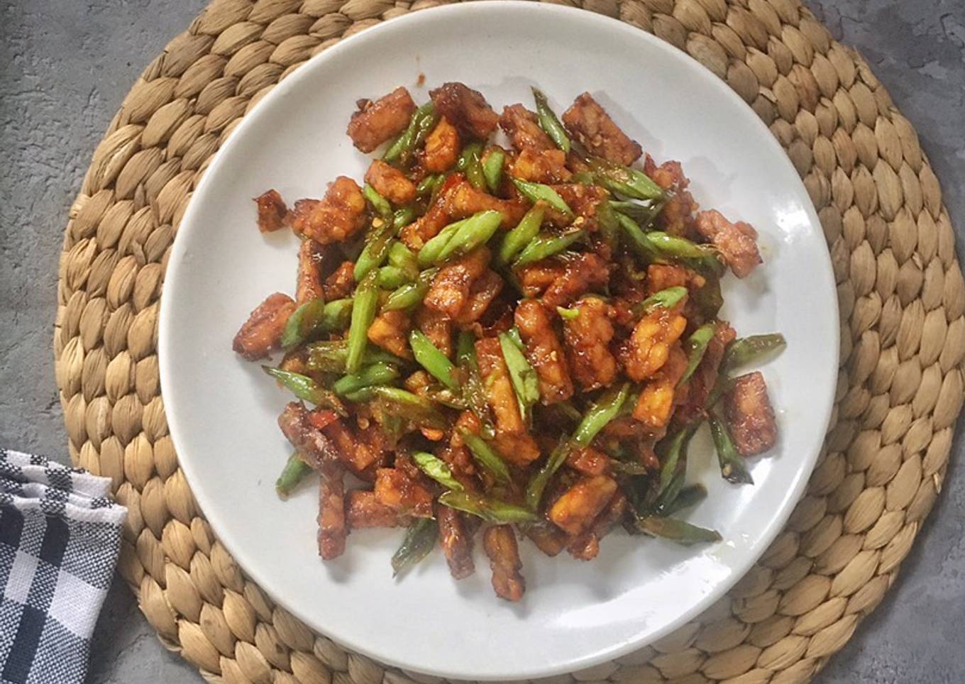 Tumis Tempe Buncis