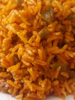 عکسی از دستور لوبیا پلو کته بدون گوشت