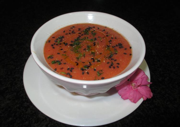Gazpacho de sandía y tomates