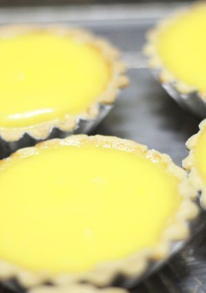 Hình của món Egg tart (bánh trứng HK).