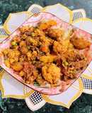 Aloo Gobhi Matar/ Potato Cauliflower Green Peas Dry Curry