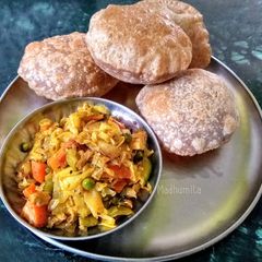 Ragi/Nachni/Mandia Poori A picture of Ragi/Nachni/Mandia Poori.