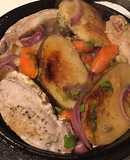 California Farm 5 Minute Lunch: Pork Ribs, Potato, Onion, Carrot, Celery