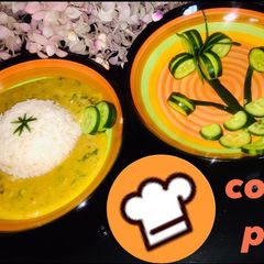 A picture of Dal chawal.