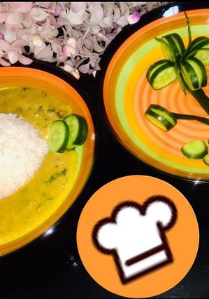 A picture of Dal chawal.