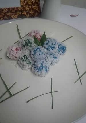 Foto resep Klepon pelangi