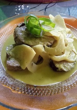 Foto resep Gulai putih rebung ikan tuna sisik