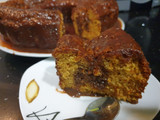Bizcocho de zanahoria y crema de chocolate