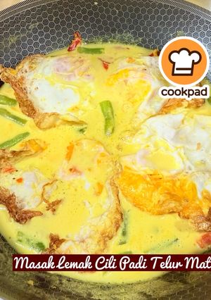 Gambar 👩🍳Masak Lemak Cili Padi Telur Mata (CS)