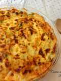 Tagliatelle Timballo with Peas and Bacon