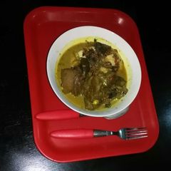 A picture of Nsala soup.