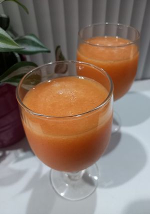 Foto resep Jus Jeruk, Apel, Pepaya, Strawberry