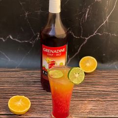 A picture of Sunday sunshine moctail.