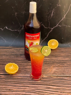 A picture of Sunday sunshine moctail.