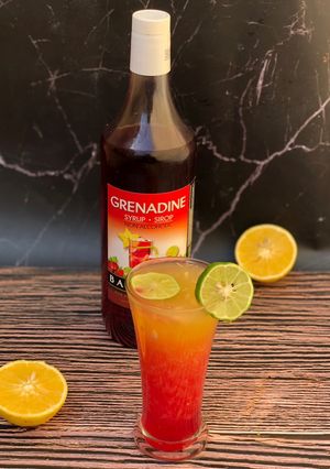 A picture of Sunday sunshine moctail.