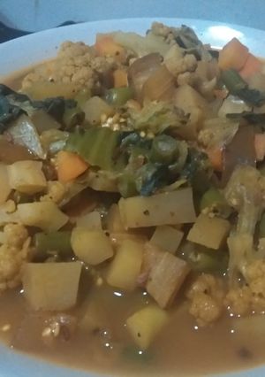 Foto resep 72. Vegetable curry aka sayur kari