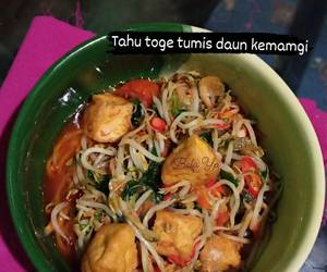 Siap Saji Tahu,toge.tumis daun kemangi Mantul Banget Siap Saji Tahu,toge.tumis daun kemangi Mantul Banget