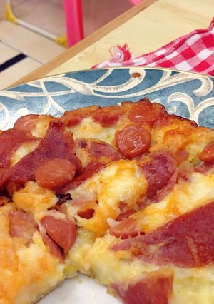 Foto resep Pizza Nasi Rumahangampang, cepet, murah(#pr_BukanNasiBiasa)