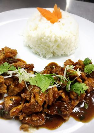รูปของ ข้าวหน้าหมูรวนเค็ม