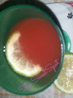 A picture of Water melon juice# author Marathon contest #.