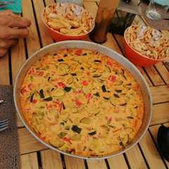Une photo de Flan courgette-tomate basilic light