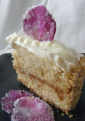 Una foto de Pétalos de rosas comestibles