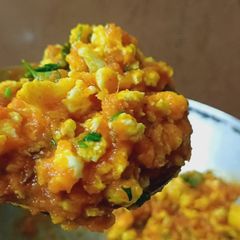 Egg bhurji A picture of Egg bhurji.