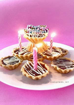 Foto resep Birthday ‘s mini choco egg tart