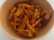 Una foto de batatas sin horno