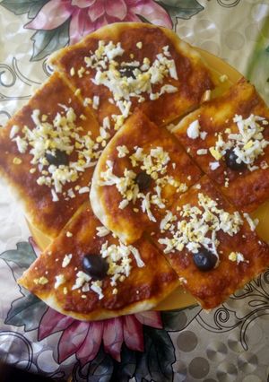 صورة لوصفة بيتزا 🍕