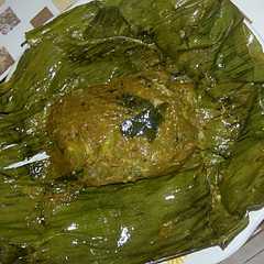 A picture of Pepes Aceh ikan tongkol.