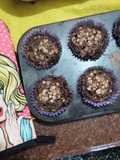 Muffins de algarroba y granola