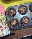 Muffins de algarroba y granola