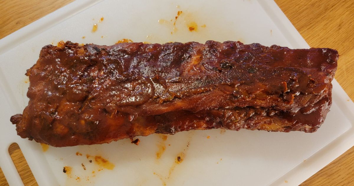 Oven Backed Rib Rack W/ Homemade Sauce And Rub Recipe by The Big E ...